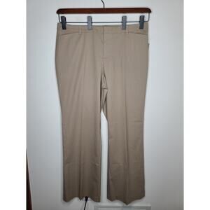 NWT Coldwater Creek tan khaki boot cut trouser pants - 16